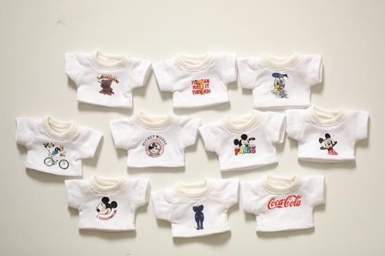 Plush Bear Doll T-shirt kostuums Hoodies Afneembare Aanpassing Pop Kleding