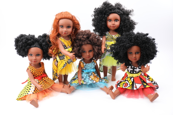 12 inch zwarte pop realistische Afrikaanse pop kleren cadeau zwarte baby poppen voor kinderen Amerikaanse meisje pop kleren