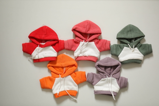 Plush Bear Doll T-shirt kostuums Hoodies Afneembare Aanpassing Pop Kleding