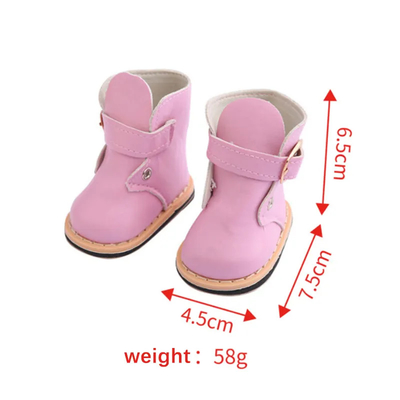 ODM Pop Accessoires 18 inch Amerikaanse meisje pop schoenen 45cm aantrekken winter schoenen pop schoenen