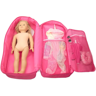 18 inch poppen opslag reis drager koffer tas rugzak voor Amerikaanse stijl meisje kinderen cadeau