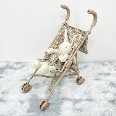 Gepersonaliseerde klassieke kostbare speelgoed cadeau Basic Baby Pop Stroller voor peuters met rugzak Pop Buggy