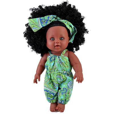 Schoonheid Kinderen cadeau 35cm vinyl schattig herboren poppen met hand gewortelde mohair