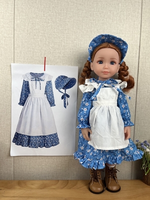 Custom 18 inch Amerikaanse meisje pop OEM originele ontwerp verschillende outfits stijl Case Show