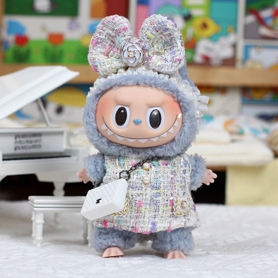 Nee Design Labubu pop kleed trui speelgoed kleed kleurrijk pak set Labubu cartoon jurk