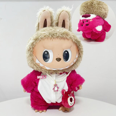 Nee Design Labubu pop kleed trui speelgoed kleed kleurrijk pak set Labubu cartoon jurk