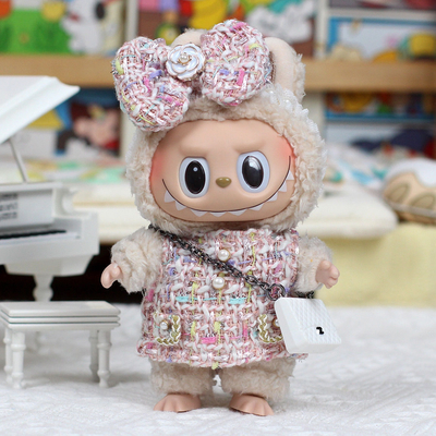 Nee Design Labubu pop kleed trui speelgoed kleed kleurrijk pak set Labubu cartoon jurk