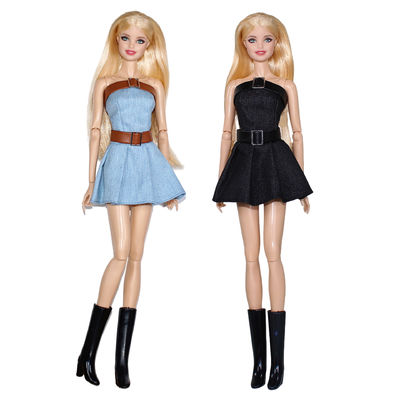 Aanpasbare katoenen 11,5 inch collectie poppen met jurk voor  poppen